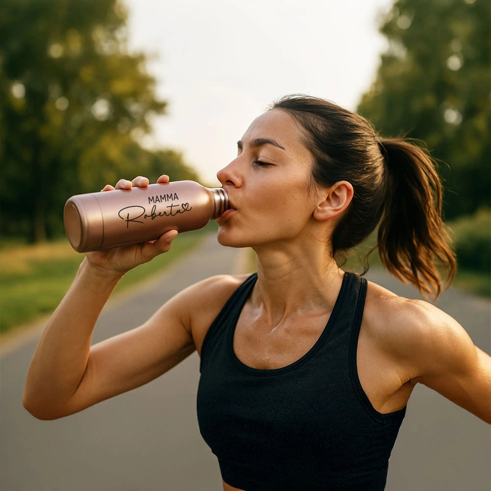 Borraccia rosa per la mamma
