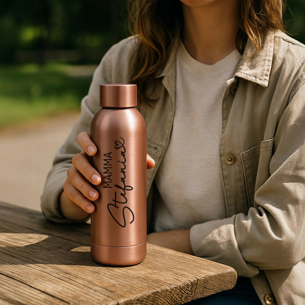 Borraccia rosa per la mamma