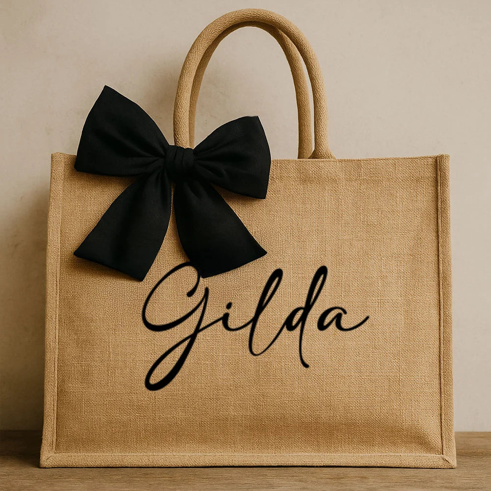Borsa con fiocco nero