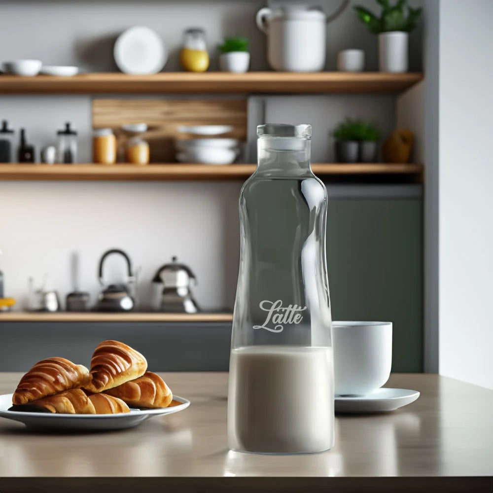 Bottiglia in Vetro Personalizzabile - Latte