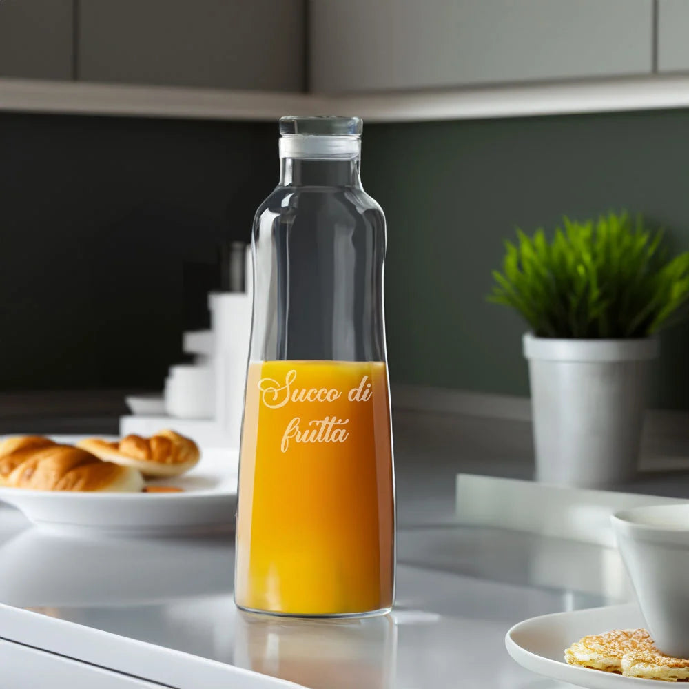 Bottiglia in Vetro Personalizzabile - Succo di frutta