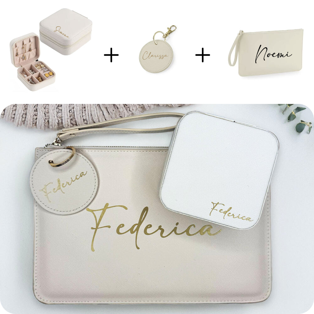 Box Regalo con Portagioie, Pochette e Portachiavi