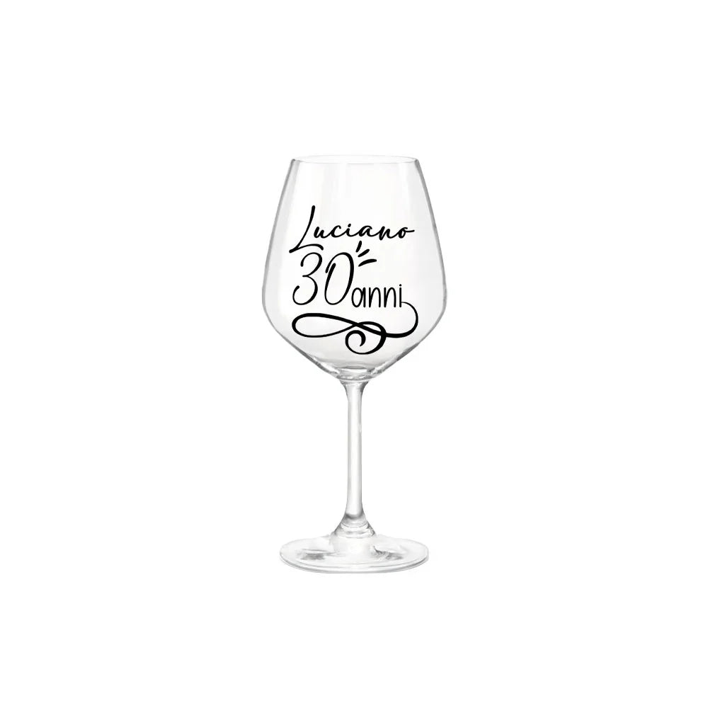Calice per vino per Compleanno