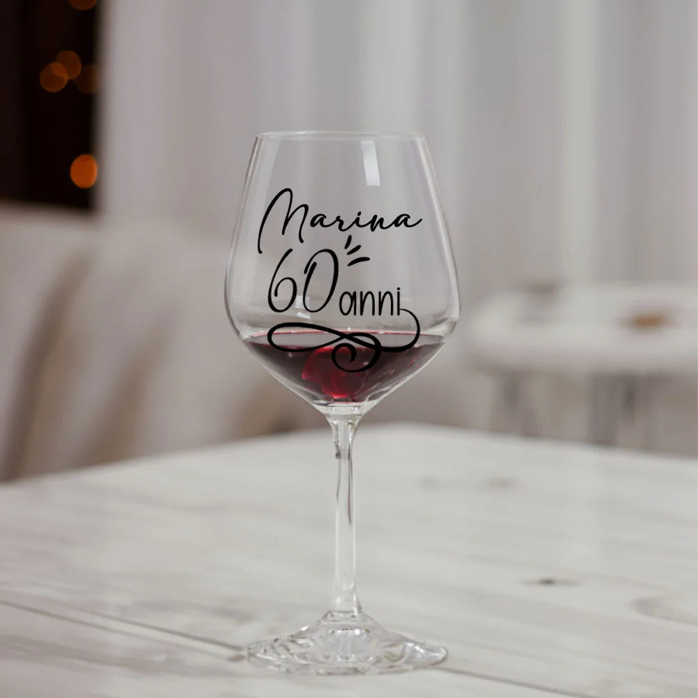 Calice per vino per Compleanno