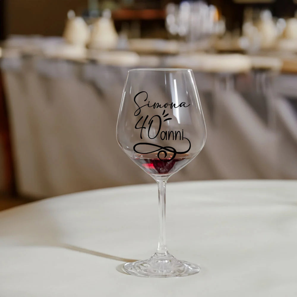 Calice per vino per Compleanno
