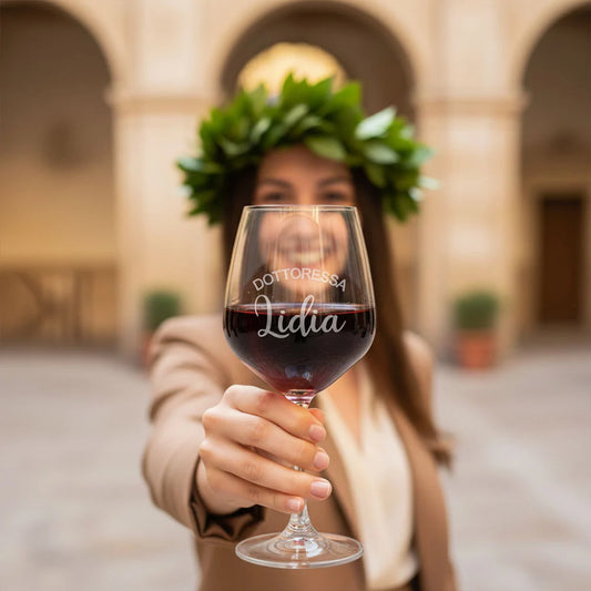 Calice per vino per Laurea