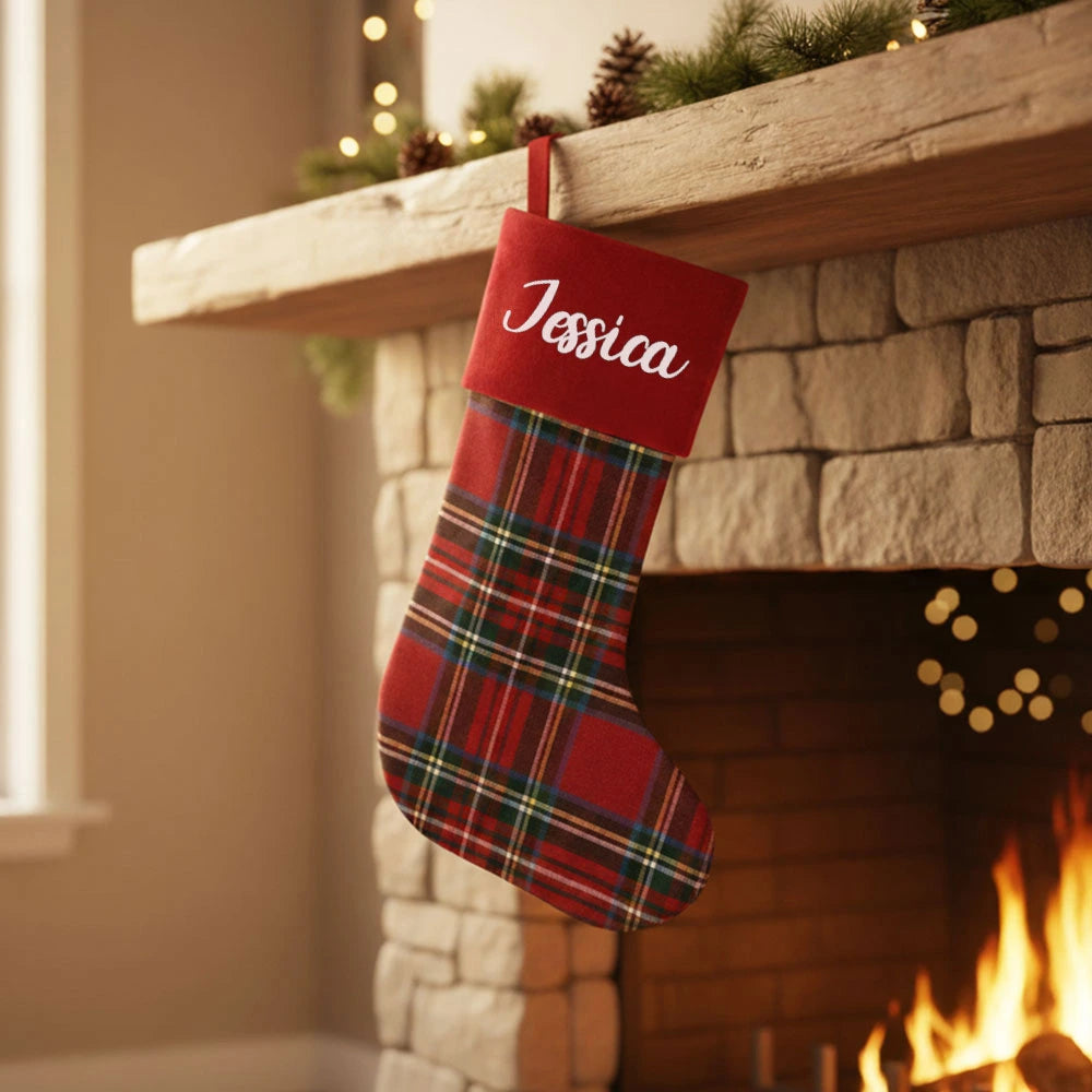Calza di Natale Tartan