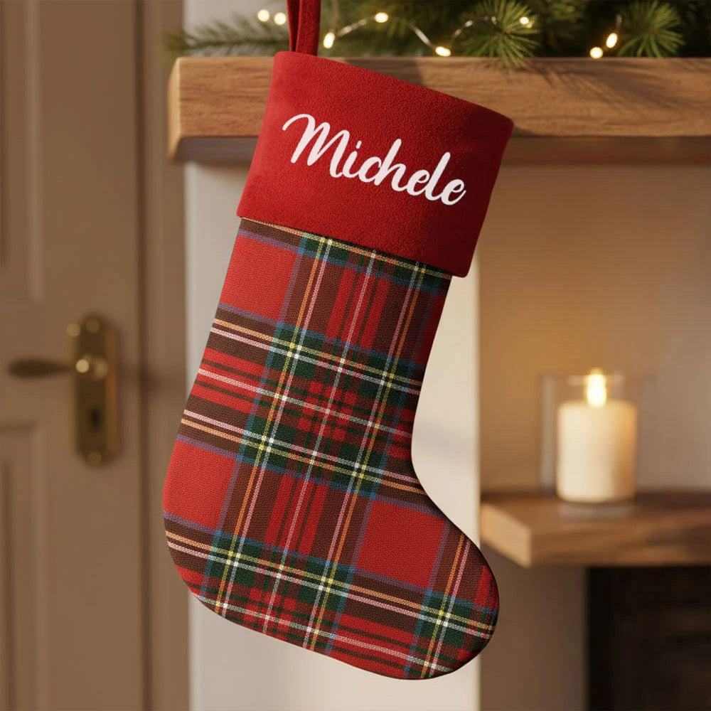 Calza di Natale Tartan