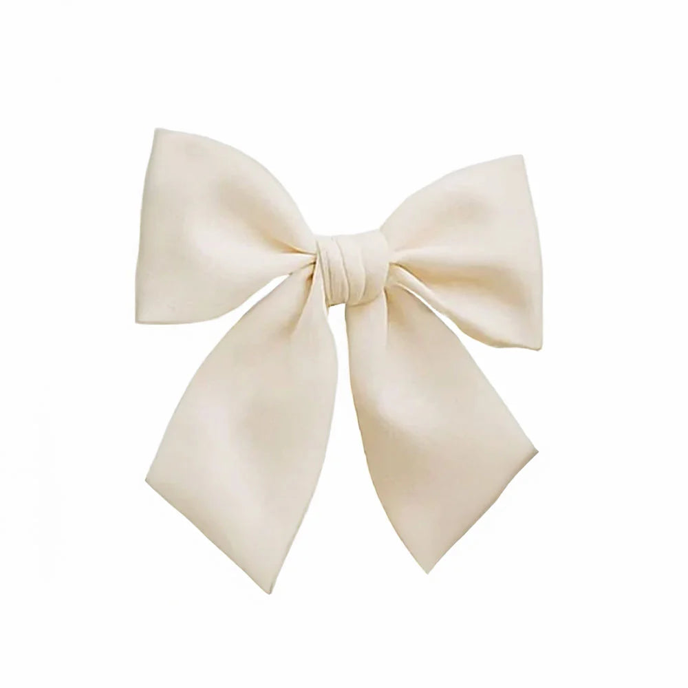 Fiocco in cotone bianco