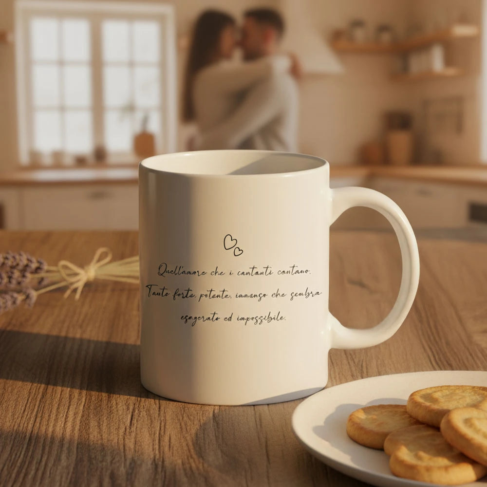 Tazza personalizzata con frase per San Valentino