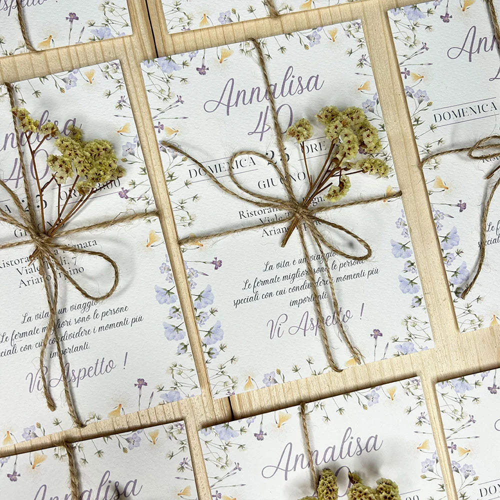 Invito fiori di campo