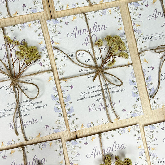 Invito fiori di campo