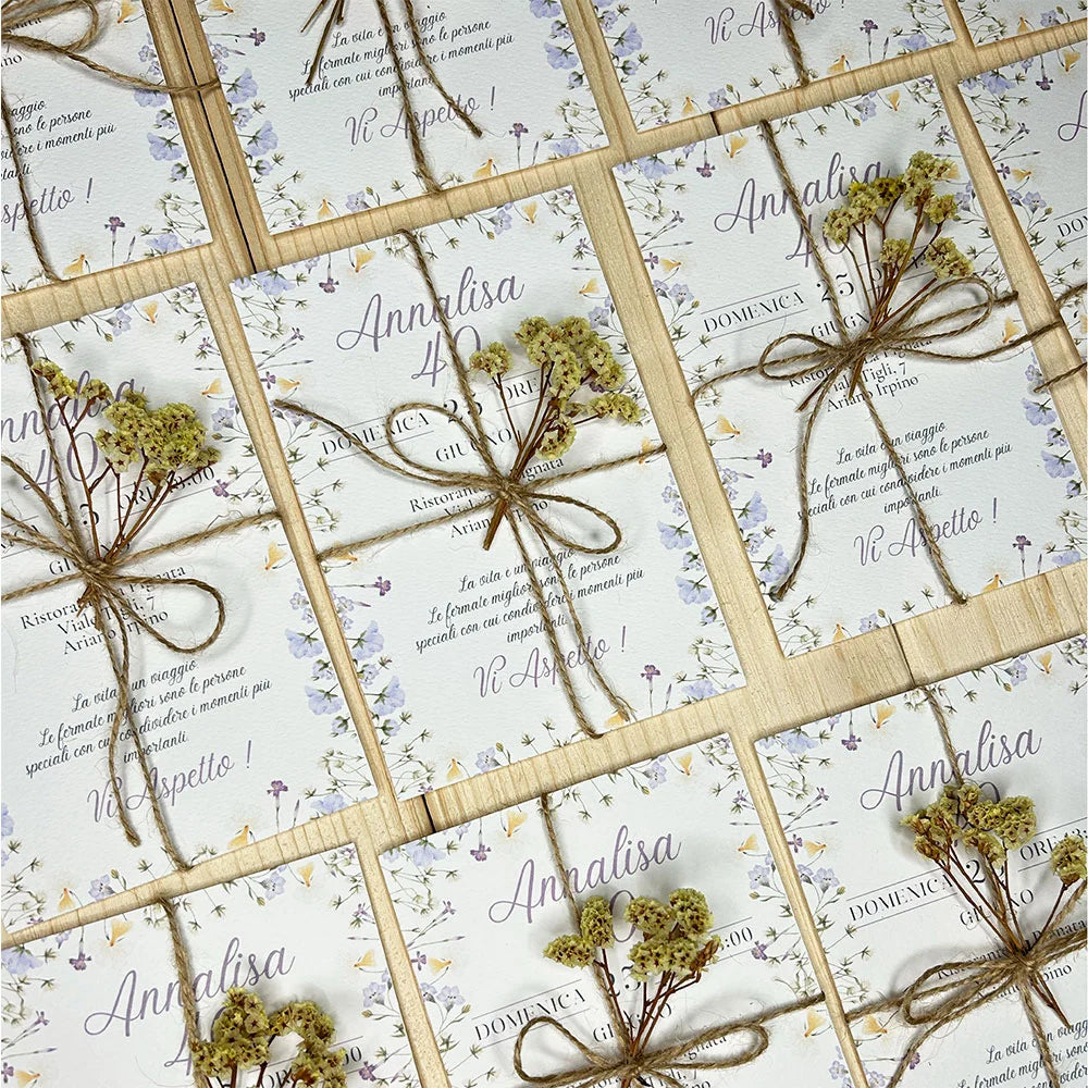 Invito fiori di campo