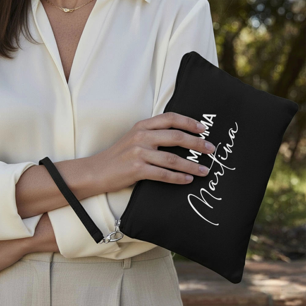 Pochette nera da regalare alla mamma