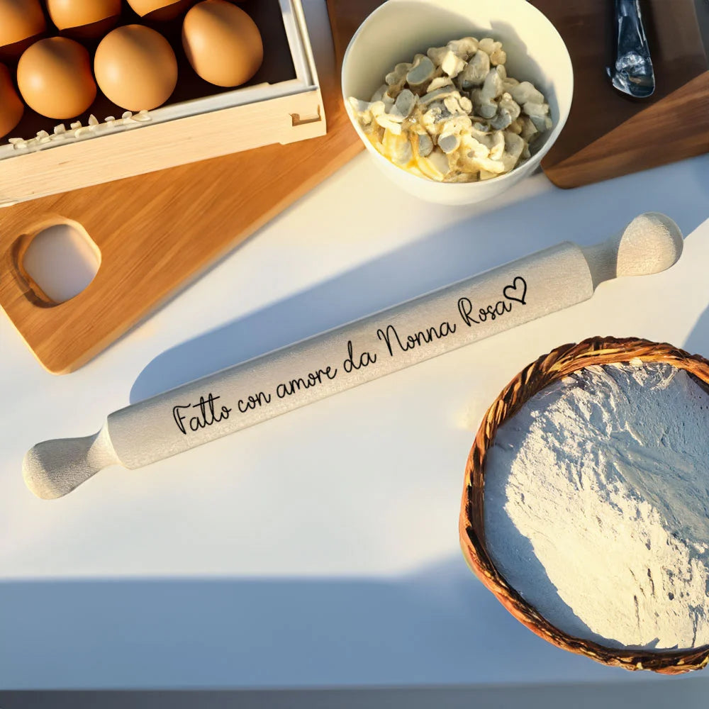 Utensile cucina inciso frase Fatto con Amore da