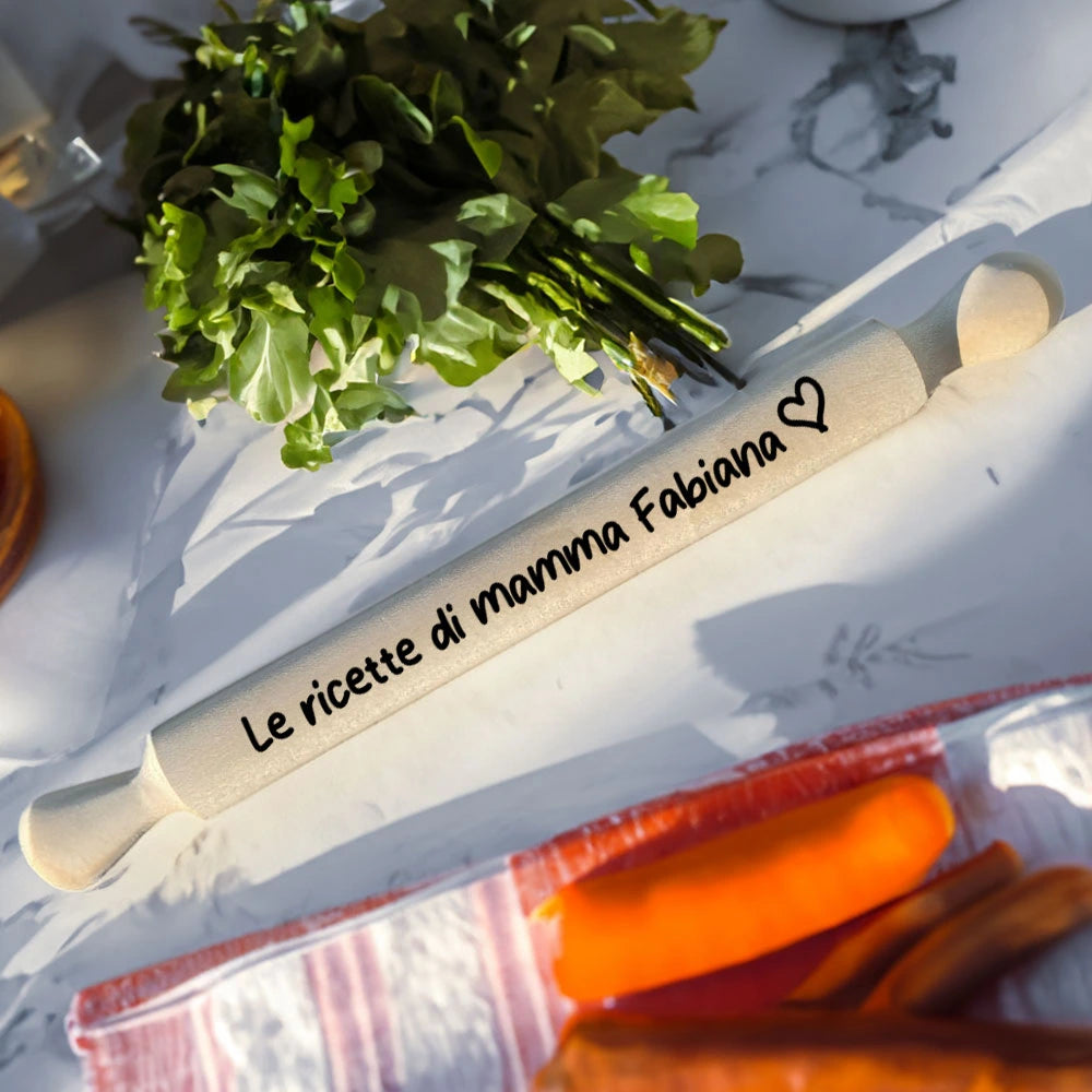 Mattarello personalizzabile "Le ricette di"