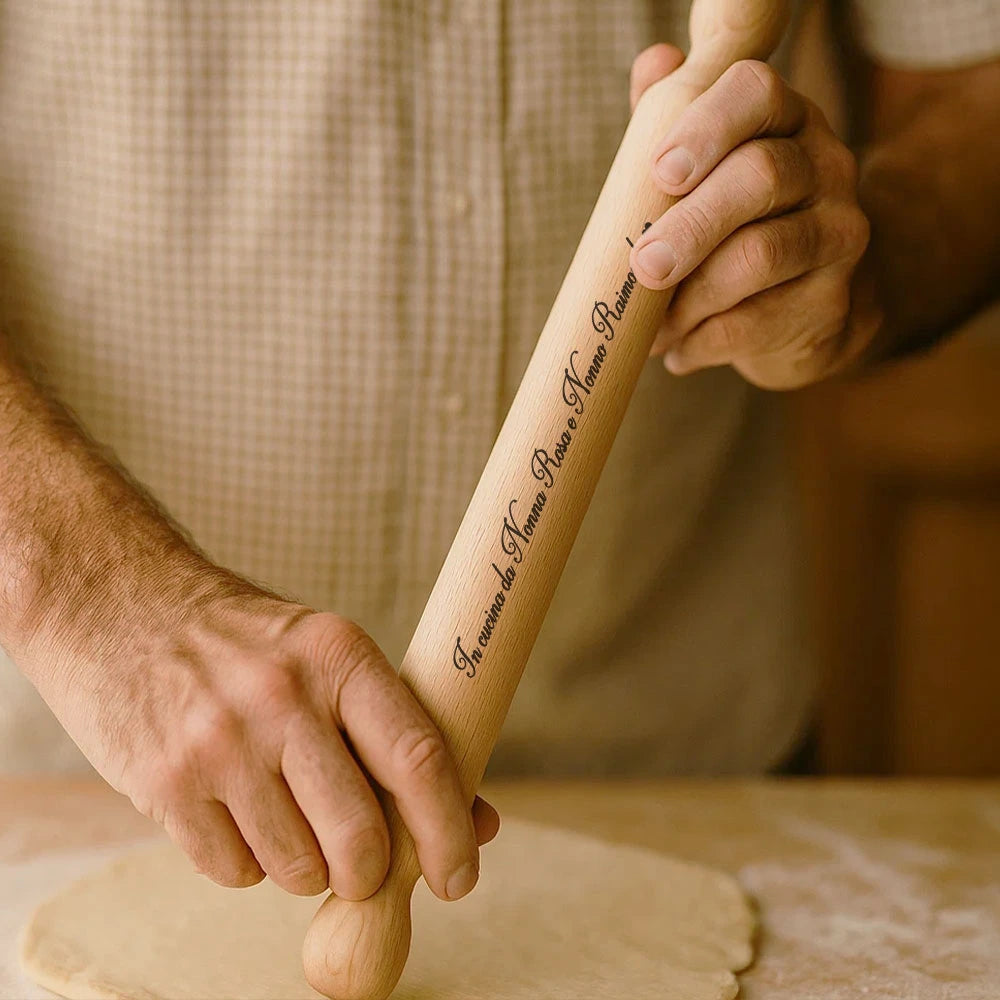 Idea regalo cucina: mattarello personalizzato con nome
