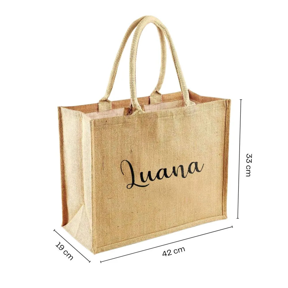 Borsa Juta Grande Personalizzabile