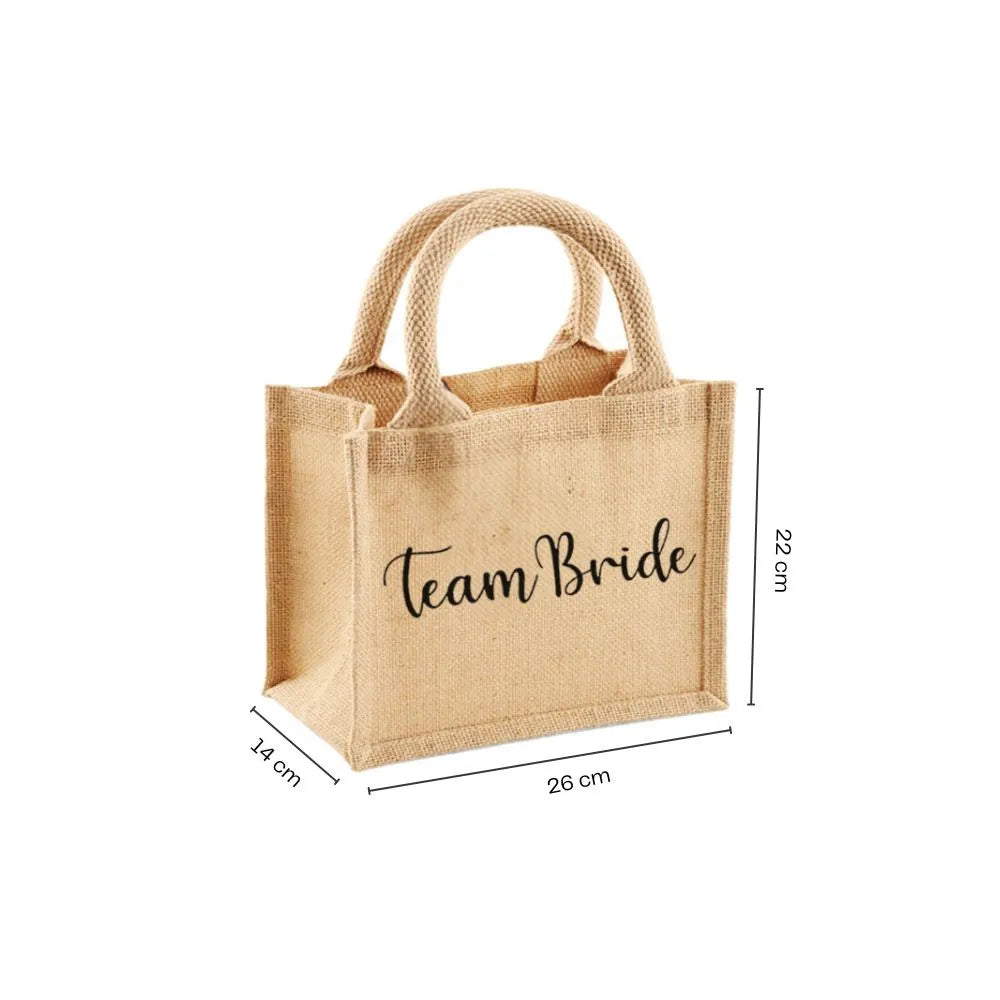 Borsa Juta Piccola Personalizzabile