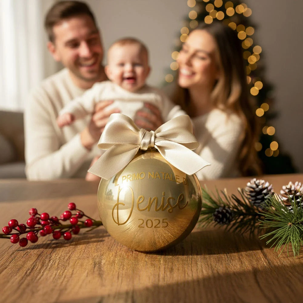 Palline di Natale il primo Natale