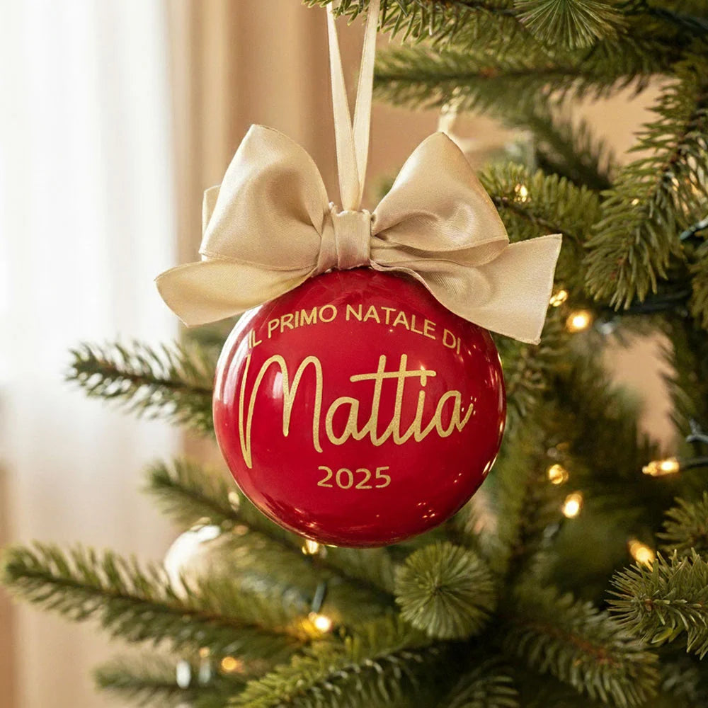 Sfere di Natale il primo Natale
