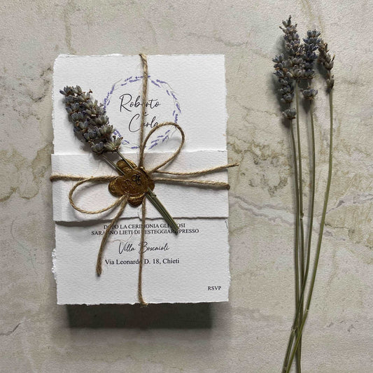 Set Partecipazione Lavanda