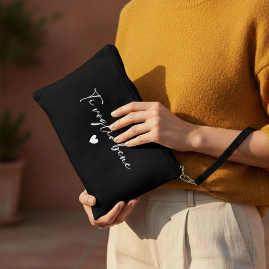 Pochette in cotone con nome