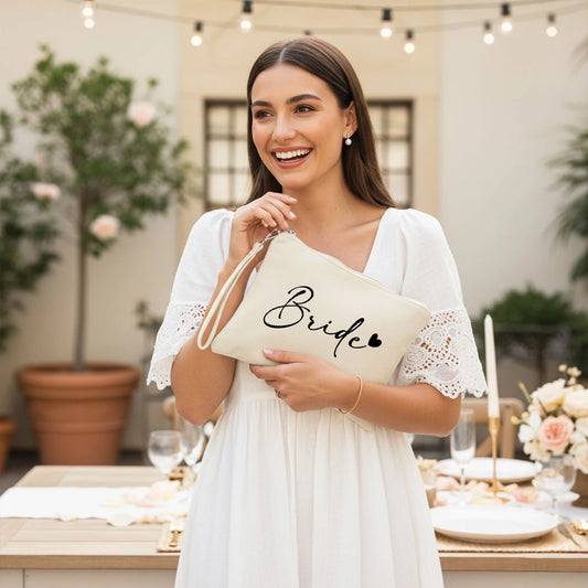 Pochette "Bride" Personalizzabile con Nome - Pochette per Sposa