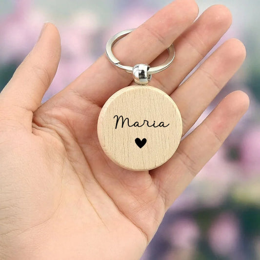Portachiavi Rotondo in Legno