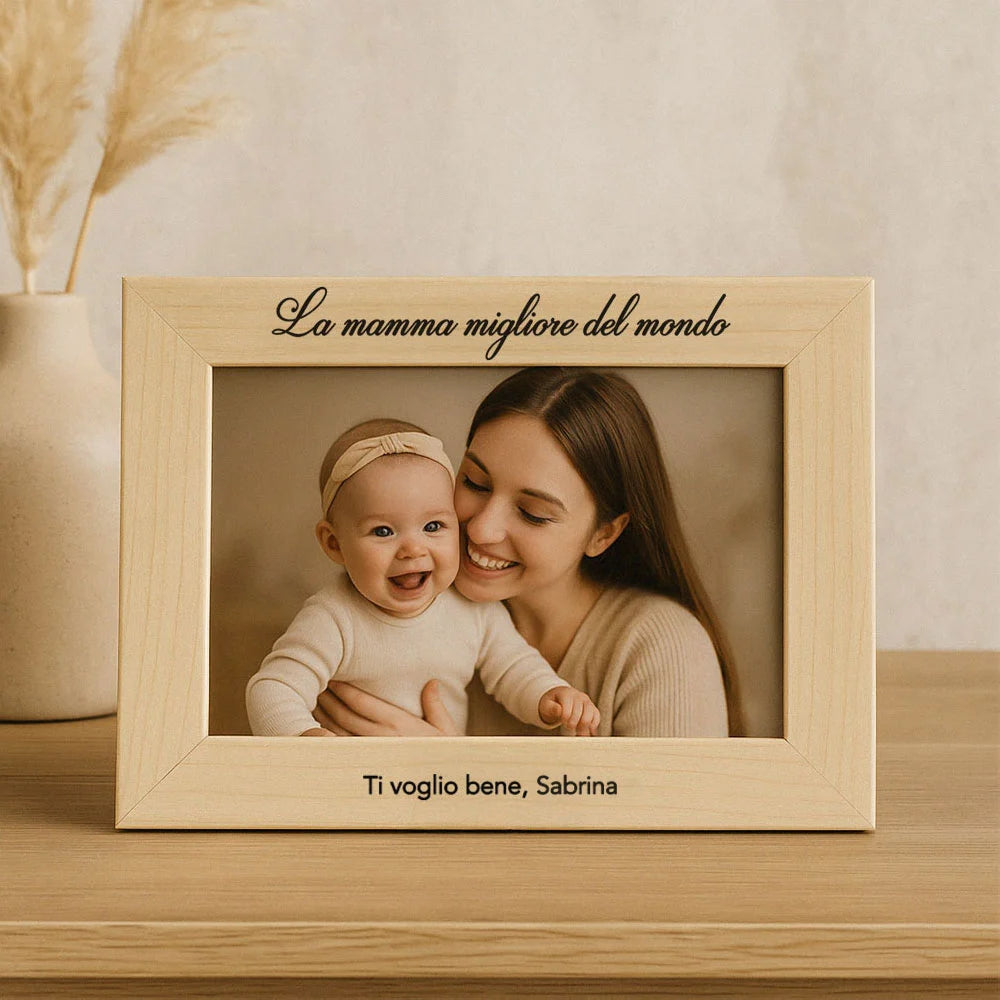 Quadretto per la mamma con frase