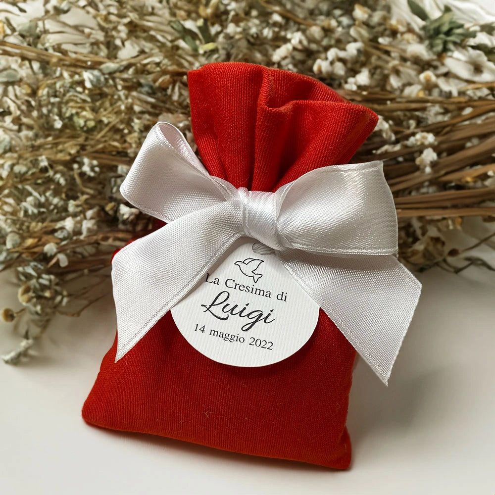 Sacchetto rosso on cotone