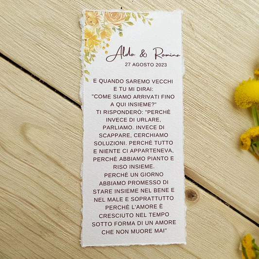 Tag Segnaposto con Frase