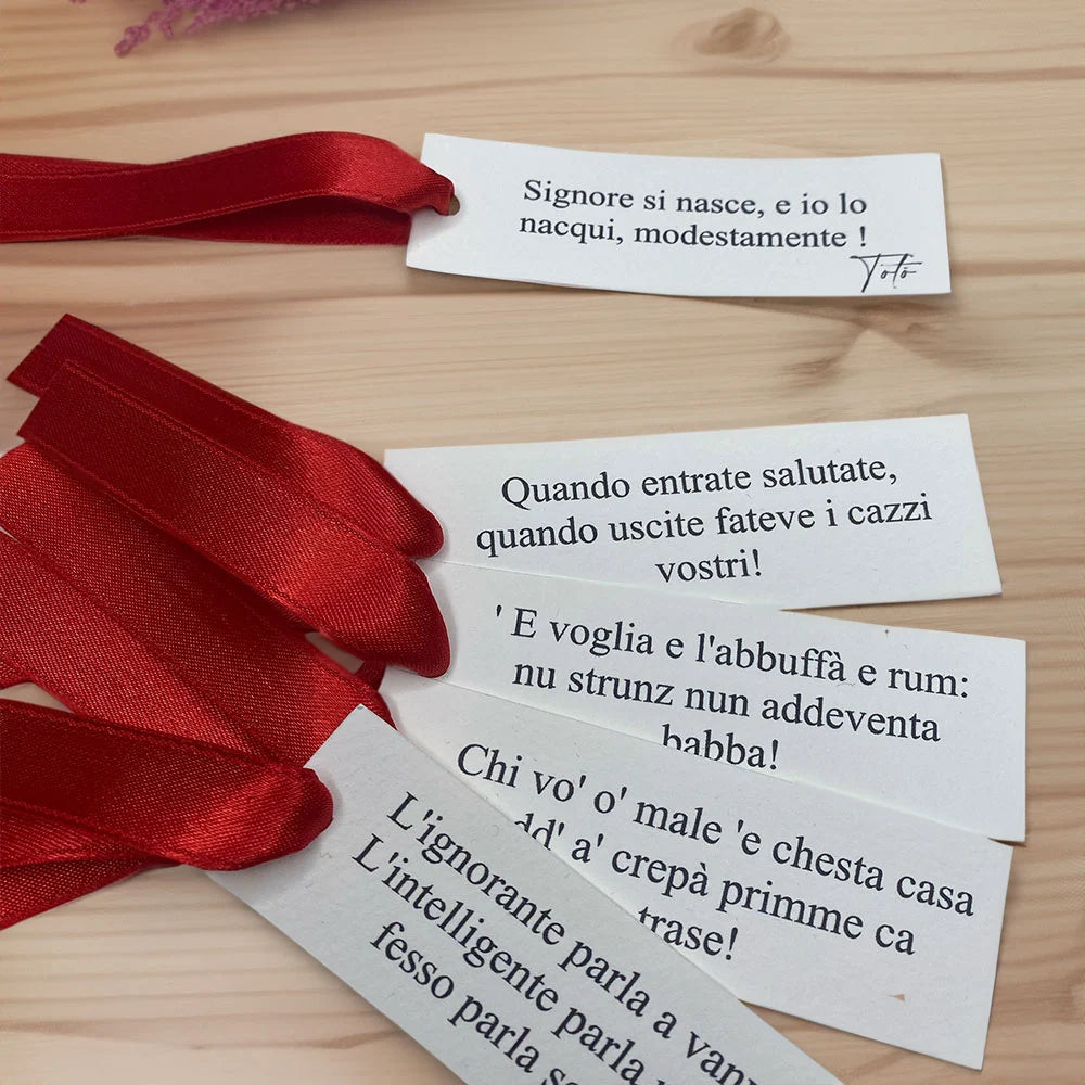 Segnaposto con frase