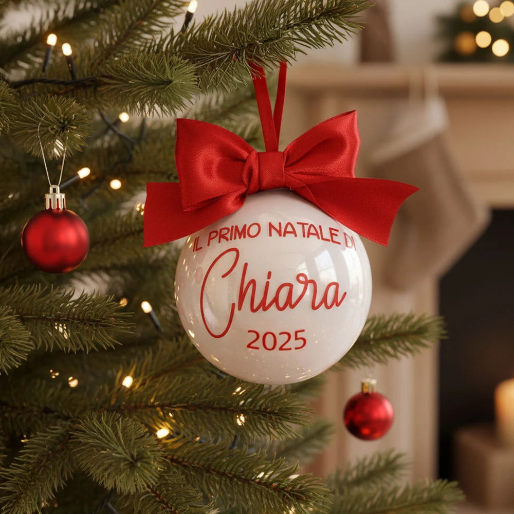 Sfera di Natale il primo Natale