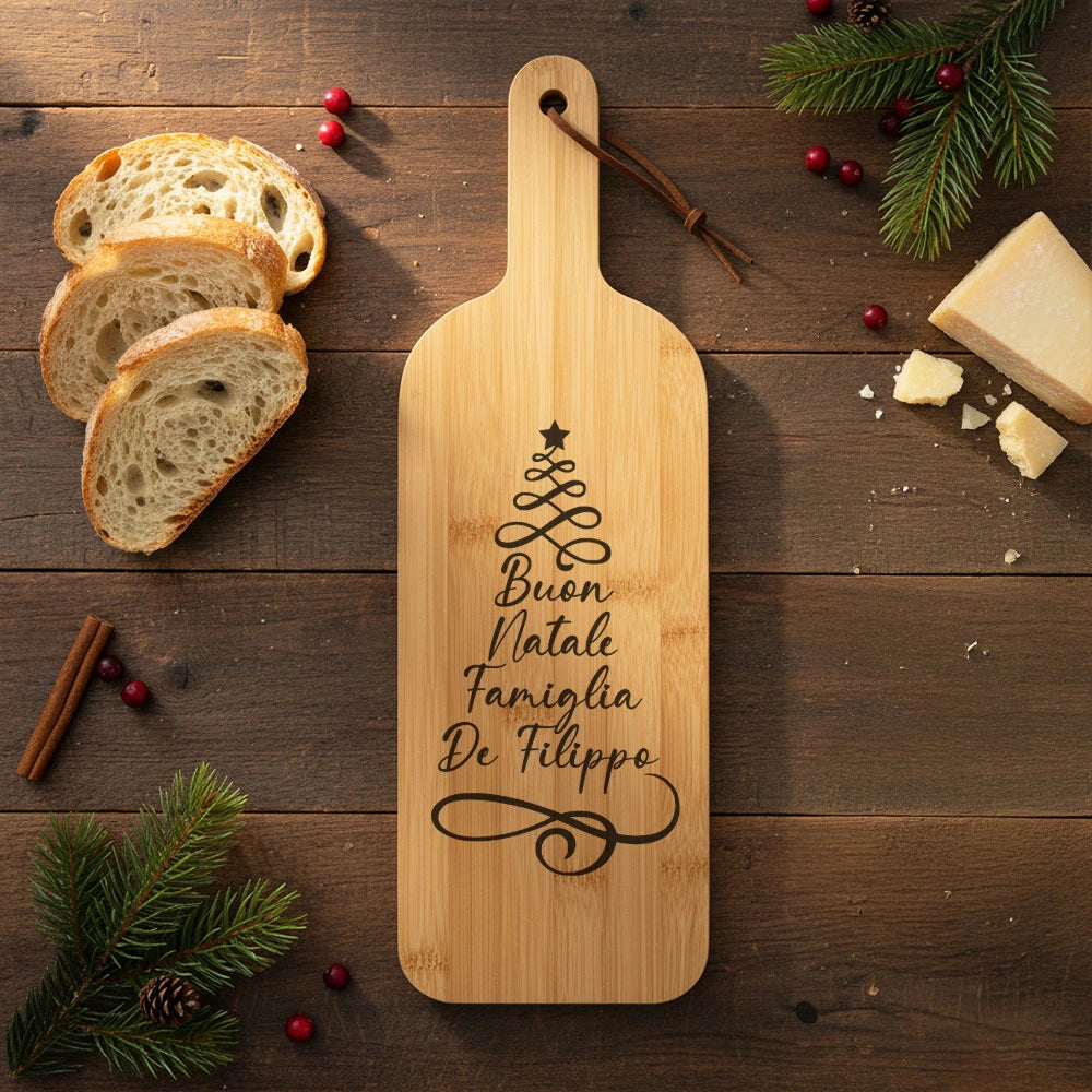 Tagliere personalizzato con albero di Natale