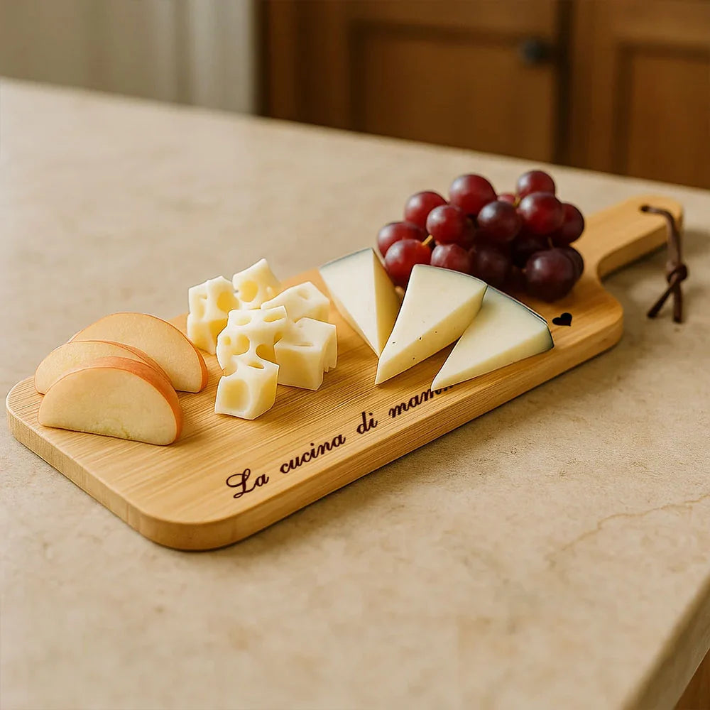 Tagliere personalizzabile con frase regalo originale