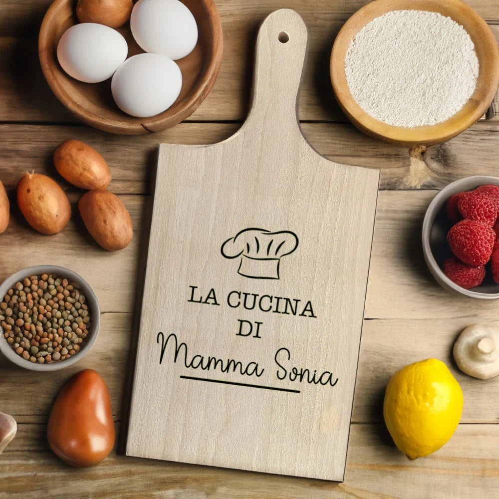 Tagliere personalizzato "La cucina di"