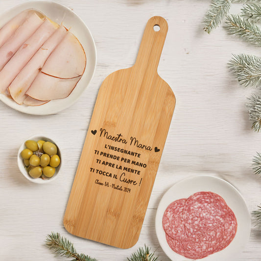 Tagliere Natalizio per la Maestra