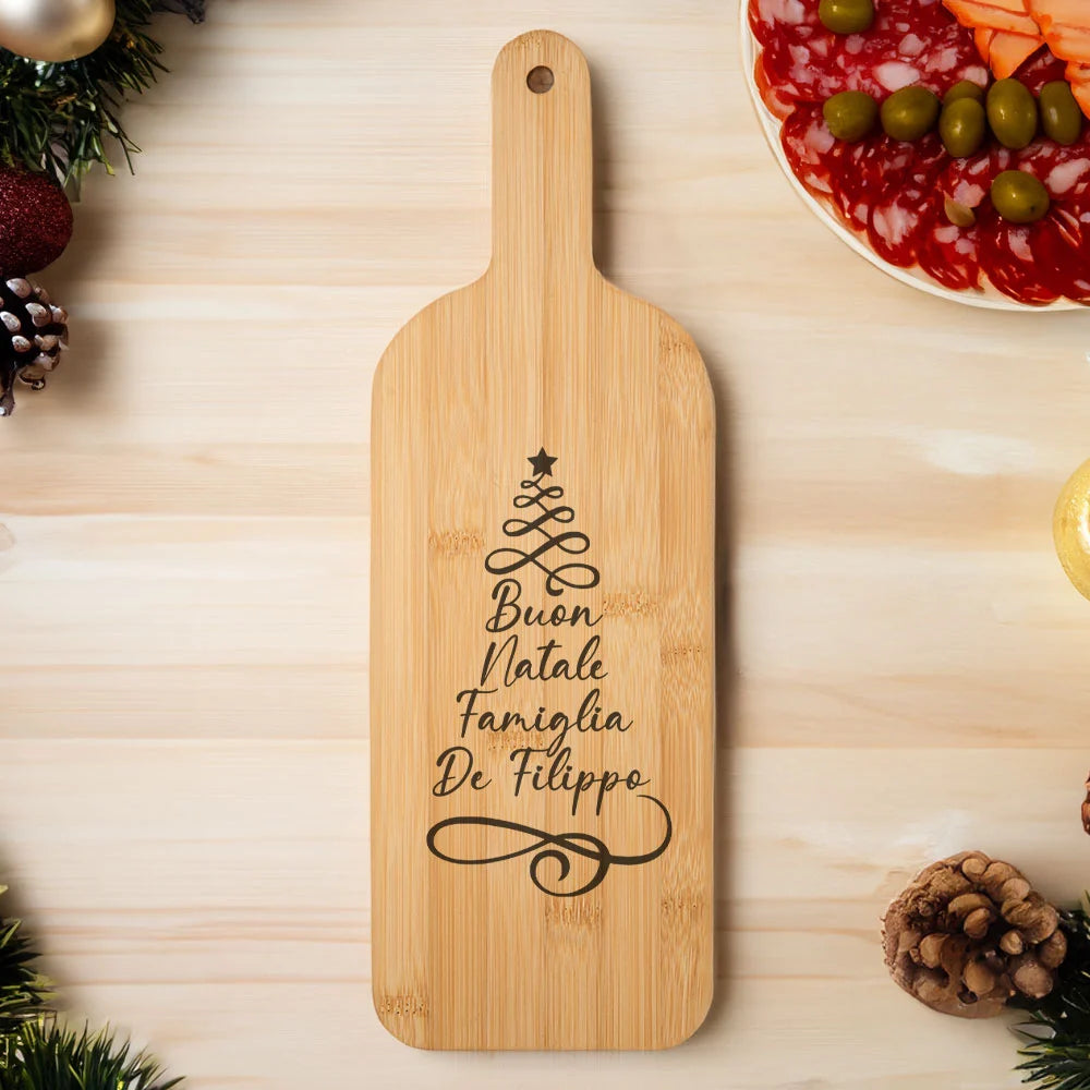 Tagliere personalizzato con albero di Natale
