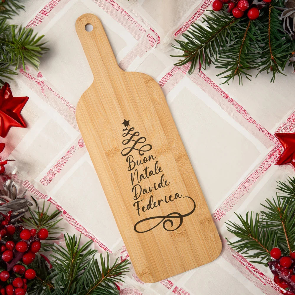 Tagliere personalizzato con albero di Natale