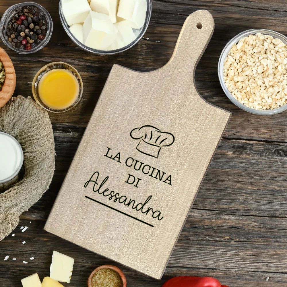 Tagliere personalizzato "La cucina di"