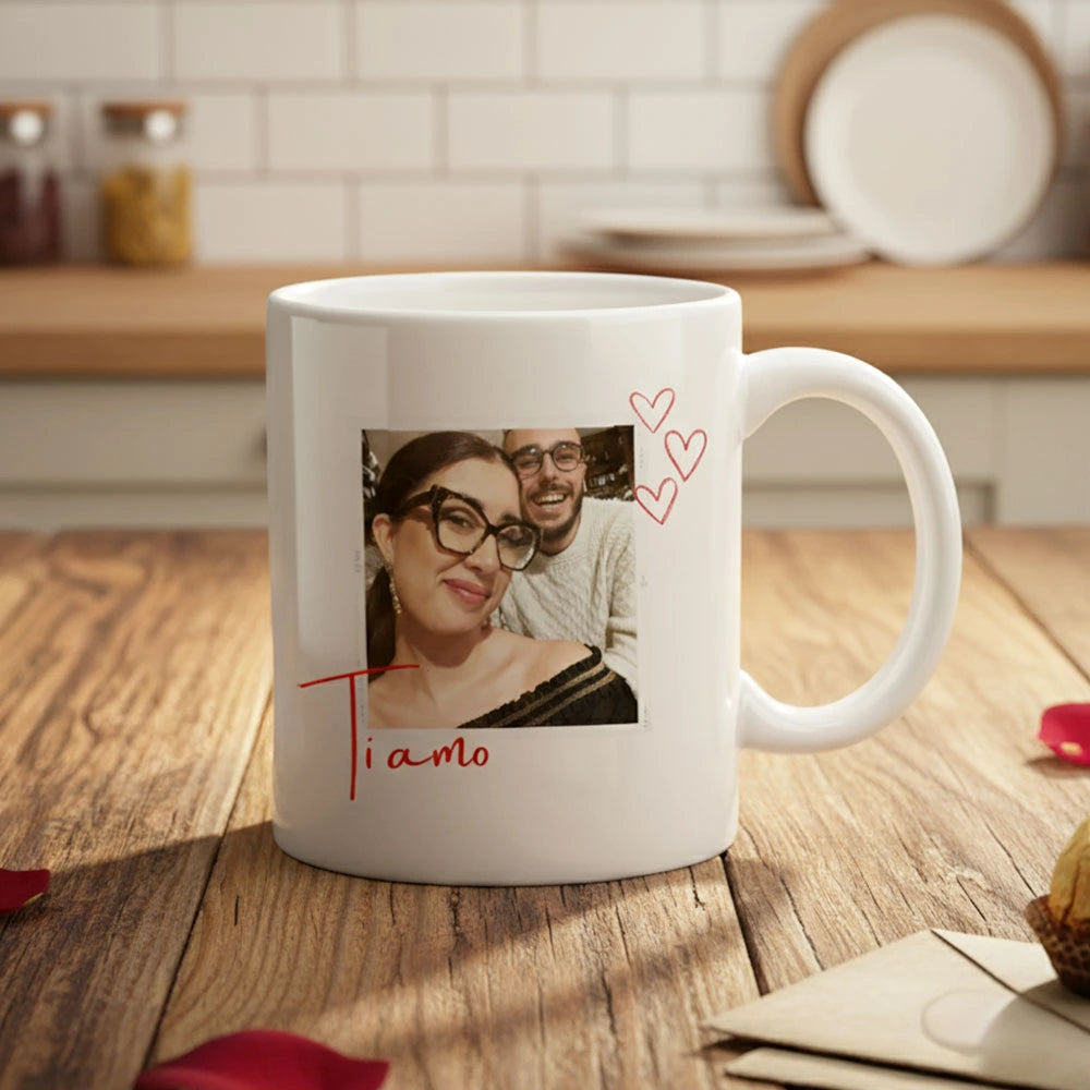 Tazza personalizzata con foto per San Valentino