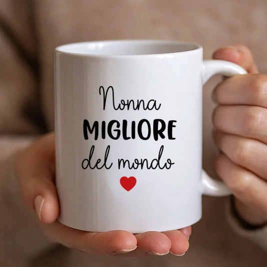Tazza personalizzata fronte retro per la nonna