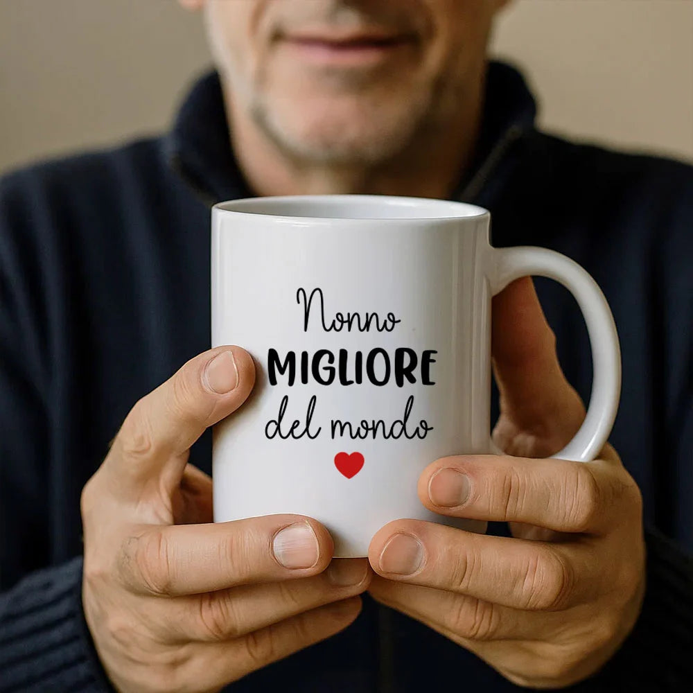 Tazza personalizzata per il nonno con frase e dedica