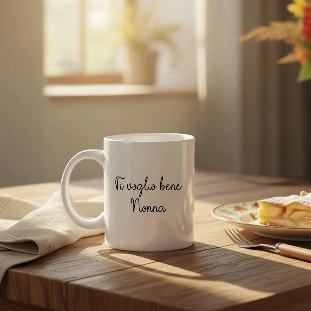 Idea regalo per la nonna: tazza personalizzata in ceramica