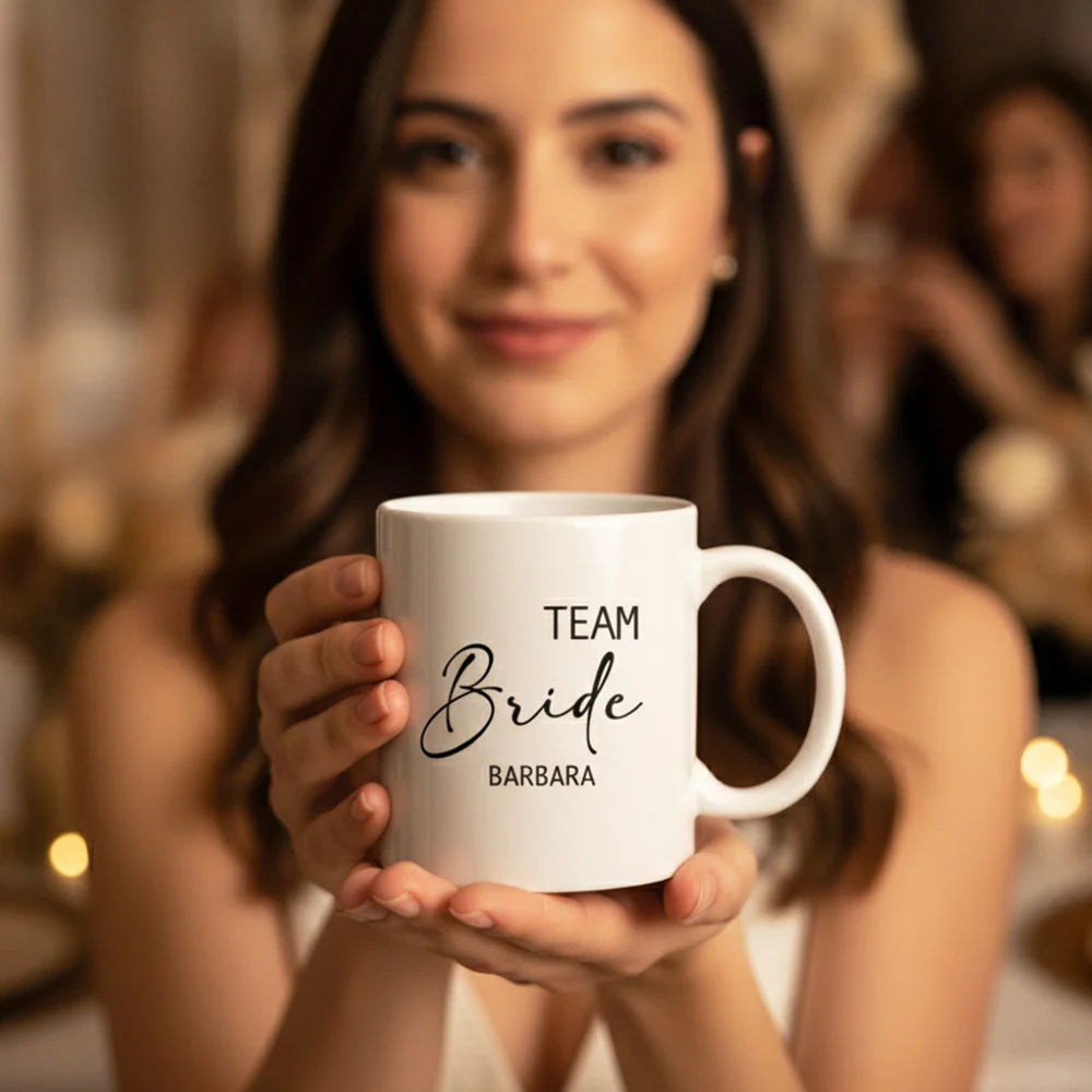 Tazza "TEAM Bride" Personalizzabile con Nome