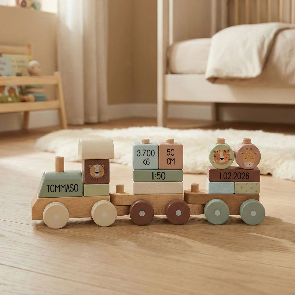 Gioco con incisione laser per nascita bimbo e bimba