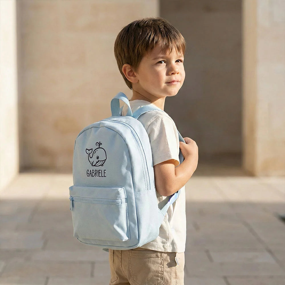 Interno capiente per merenda, cambio e piccoli oggetti