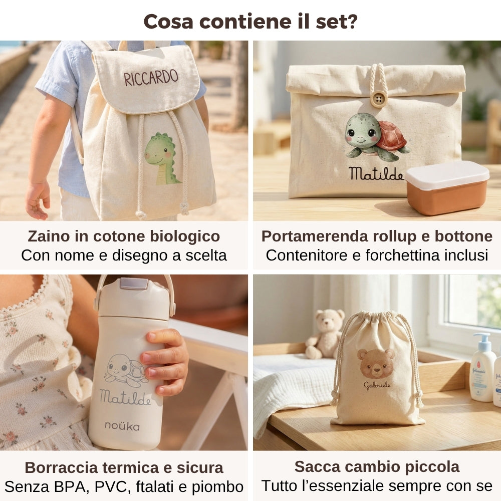 Cosa contiene il set asilo