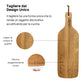 Tagliere a bottiglia "Vino e Cucina" - Tagliere in Legno di Rovere